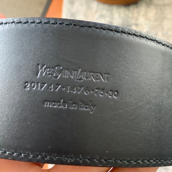 YVES SAINT LAURENT ,WIDE PATENT BELT. main image 5